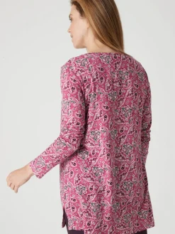 Tee-shirt tunique manches longues