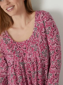 Tee-shirt tunique manches longues