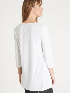 Tee-shirt tunique manches 3/4