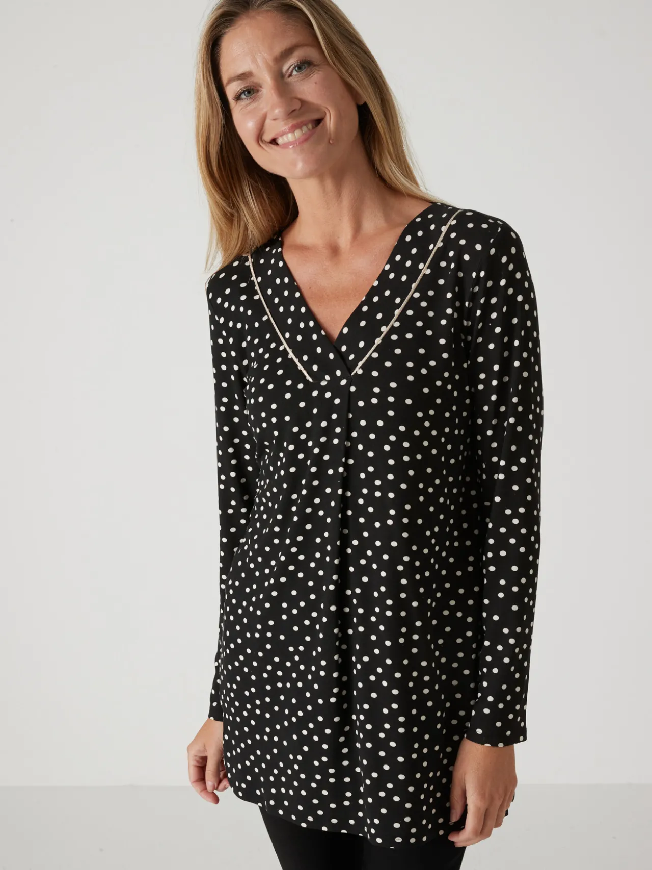 Tee-shirt tunique manches longues