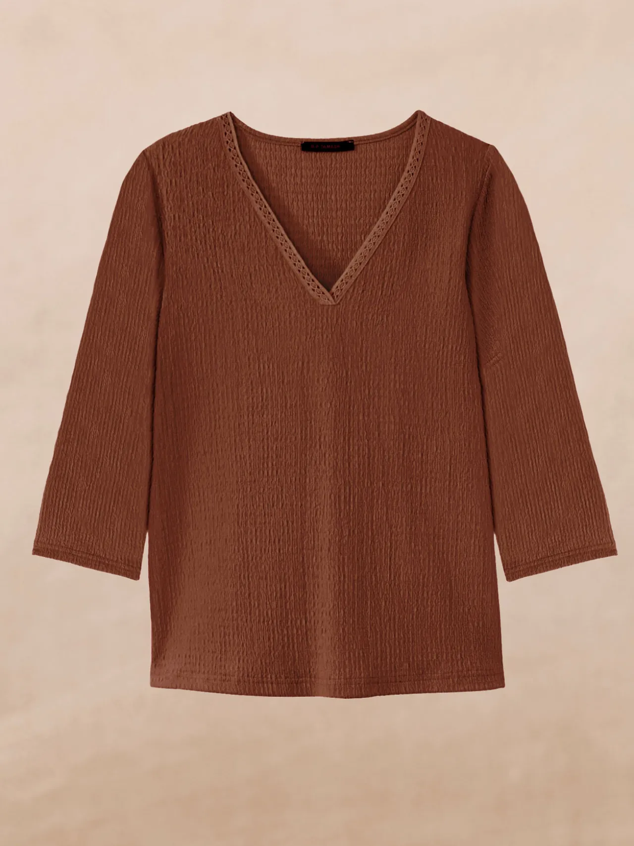 Tee-shirt V galon fantaisie