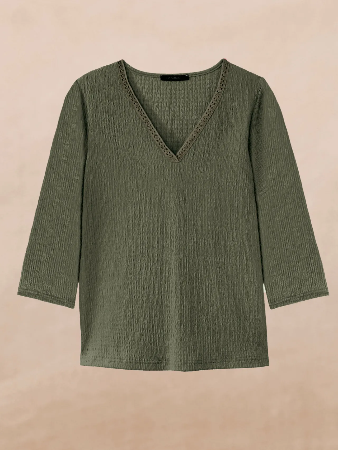 Tee-shirt V galon fantaisie