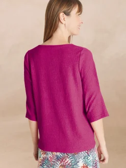 Tee-shirt V galon fantaisie