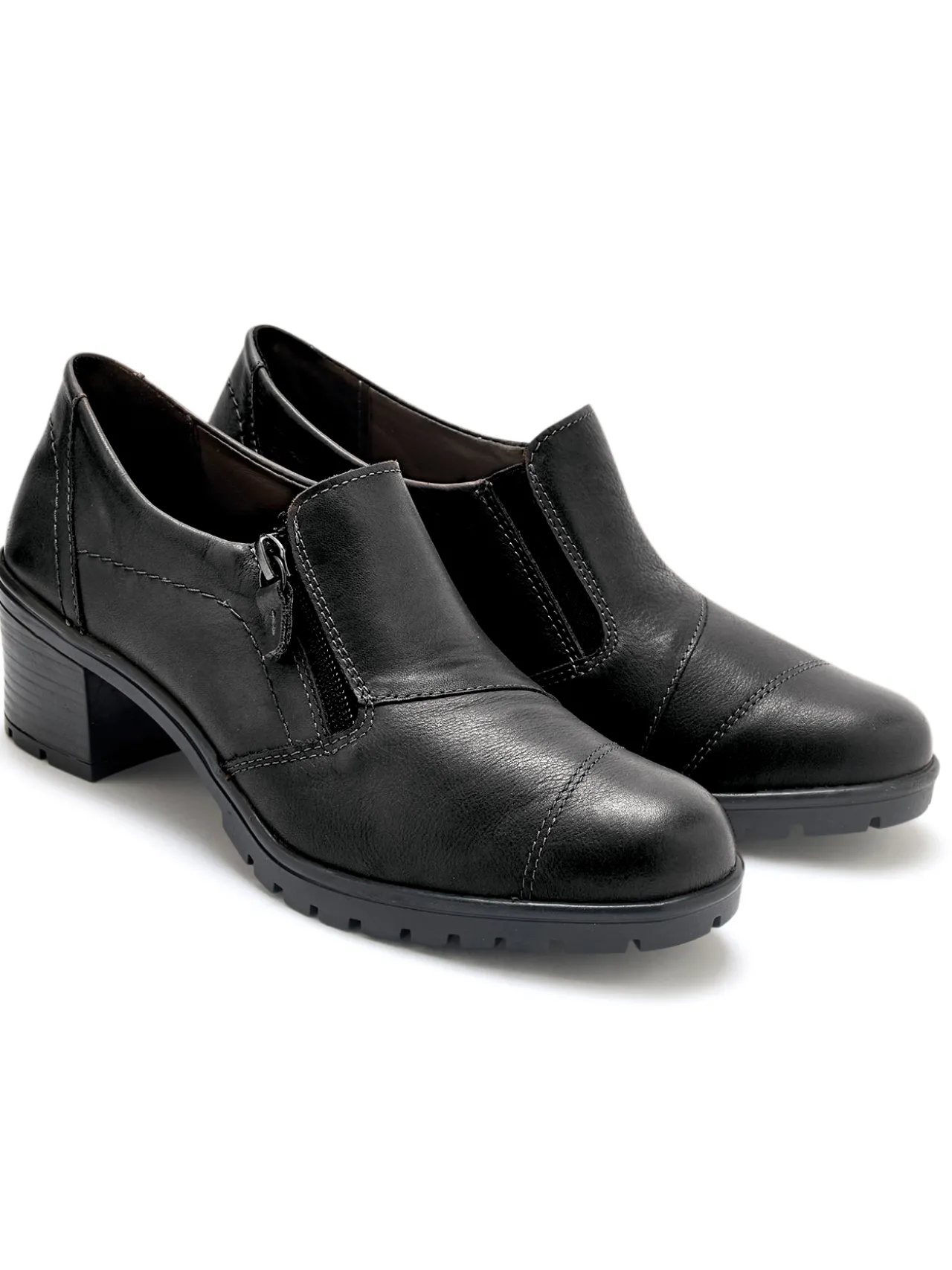 Trotteurs zippés à petit talon