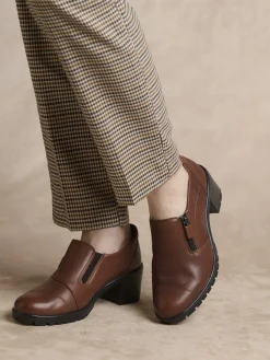 Trotteurs zippés à petit talon