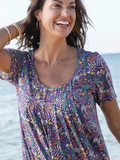 Tunique en maille avec plis d'aisance