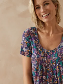 Tunique en maille avec plis d'aisance