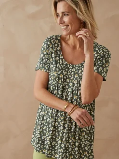 Tunique en maille avec plis d'aisance