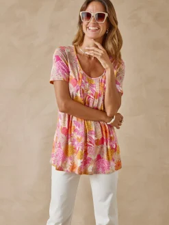 Tunique en maille avec plis d'aisance