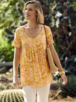 Tunique en maille avec plis d'aisance