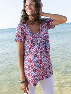 Tunique en maille avec plis d'aisance