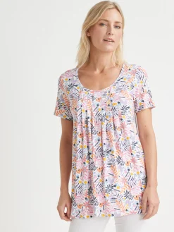 Tunique en maille avec plis d'aisance