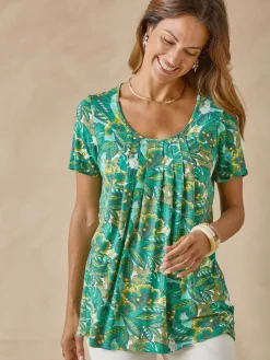 Tunique en maille avec plis d'aisance