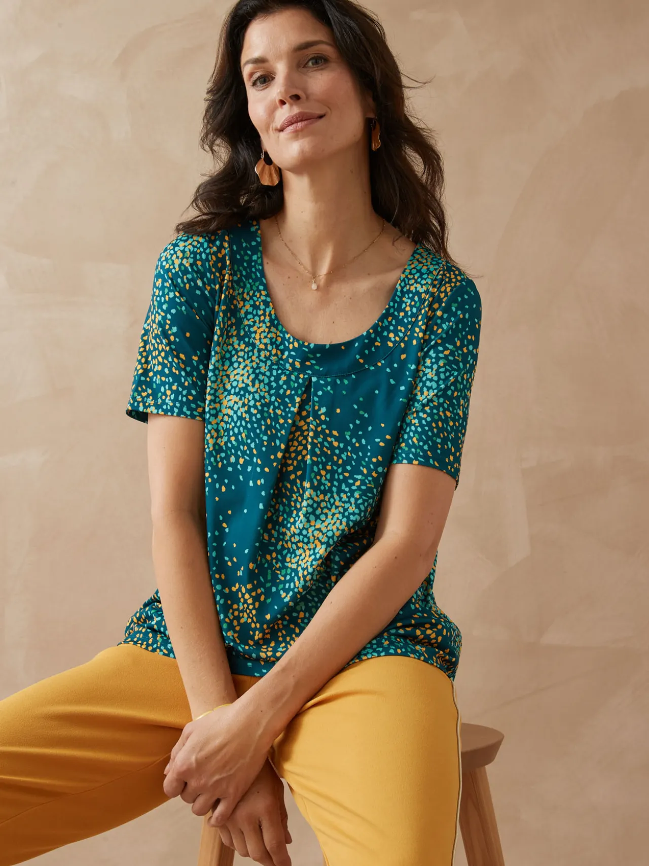 Tunique en maille crêpe