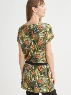 Tunique encolure bateau