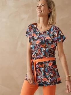 Tunique encolure bateau