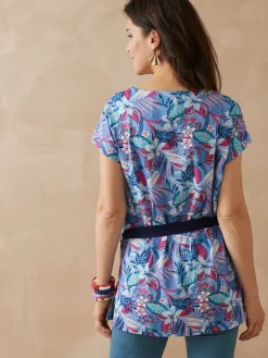 Tunique encolure bateau