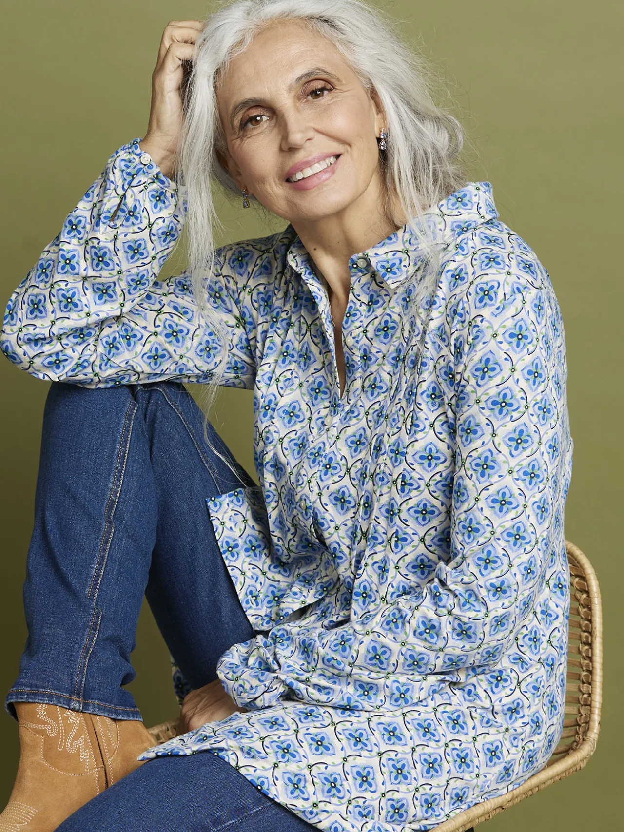 Tunique fluide en jersey