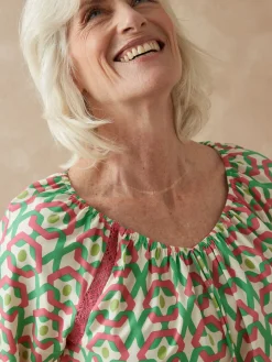 Tunique fluide manches au coude