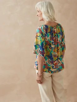 Tunique fluide manches au coude