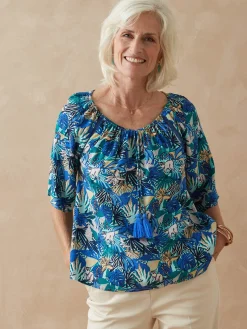 Tunique fluide manches au coude