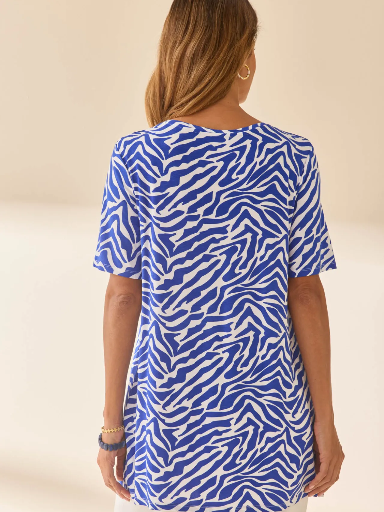 Tunique fluide manches courtes