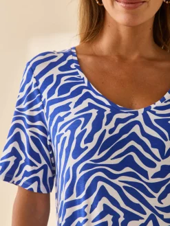 Tunique fluide manches courtes