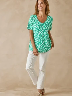 Tunique fluide manches courtes