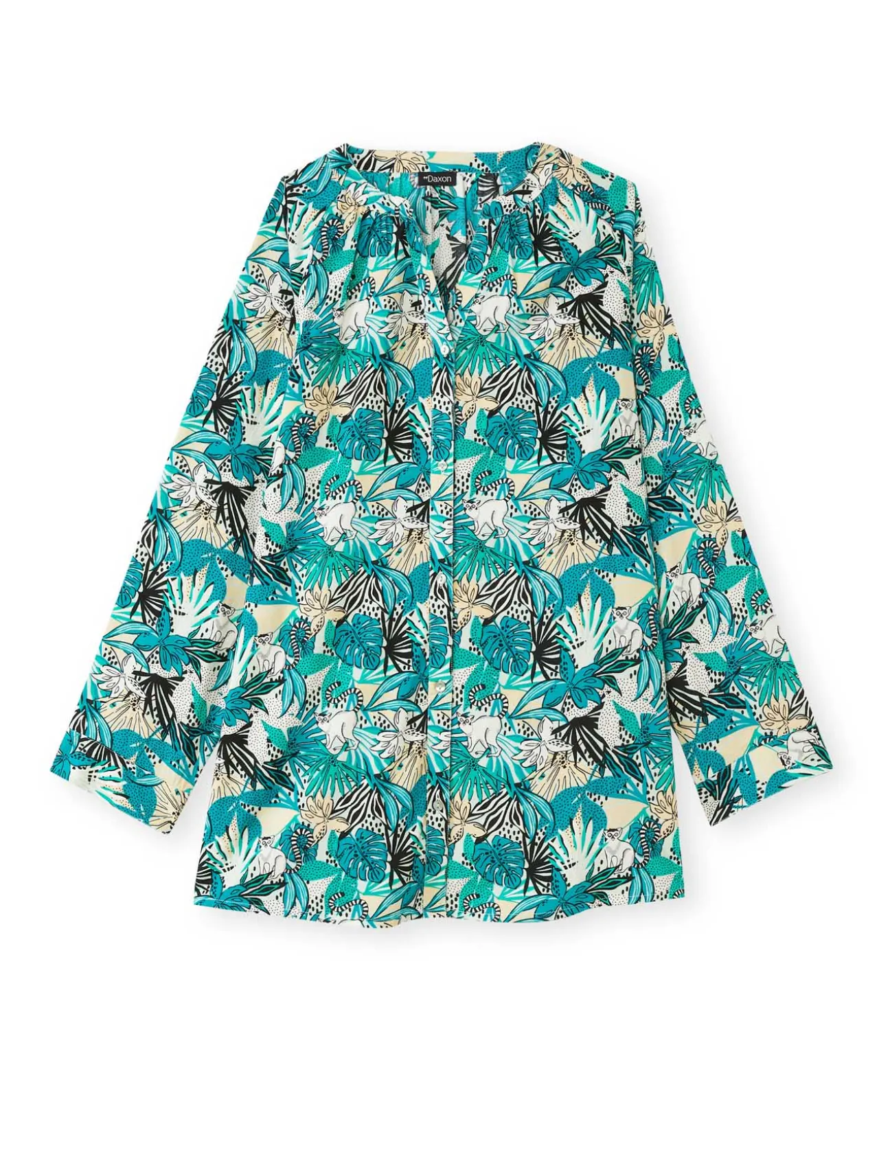 Tunique longue entièrement boutonnée