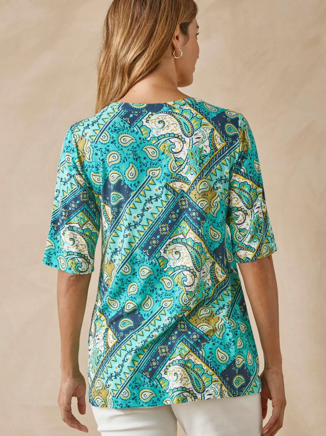 Tunique maille fluide coupe confort