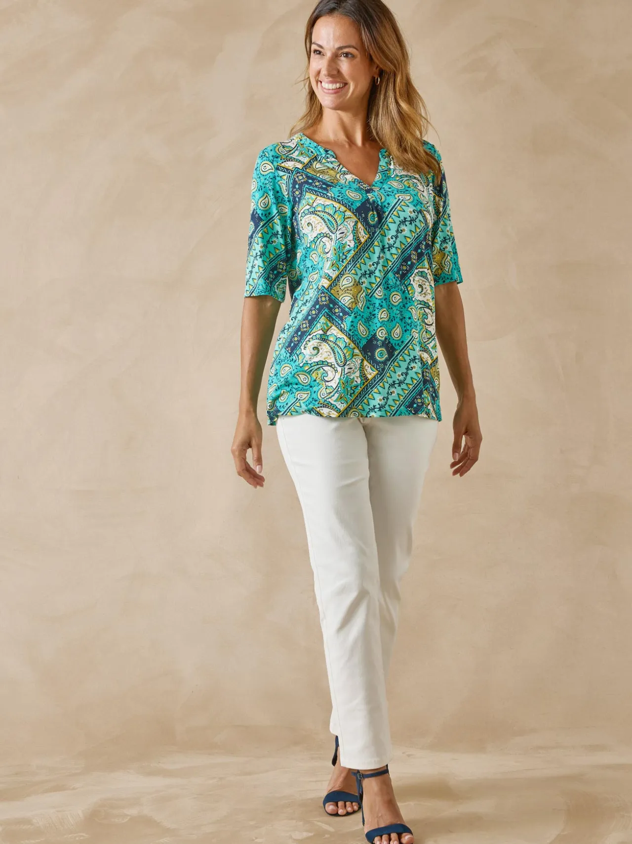 Tunique maille fluide coupe confort