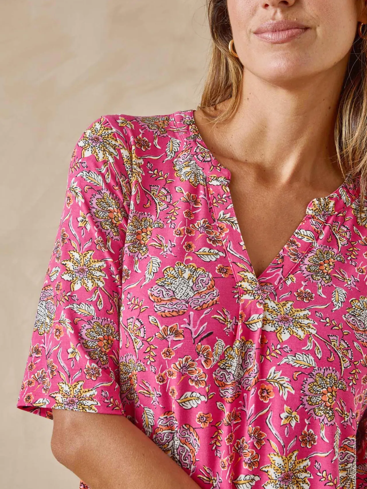 Tunique maille fluide coupe confort