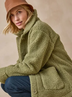 Veste chaude en maille moutonnée