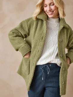 Veste chaude en maille moutonnée