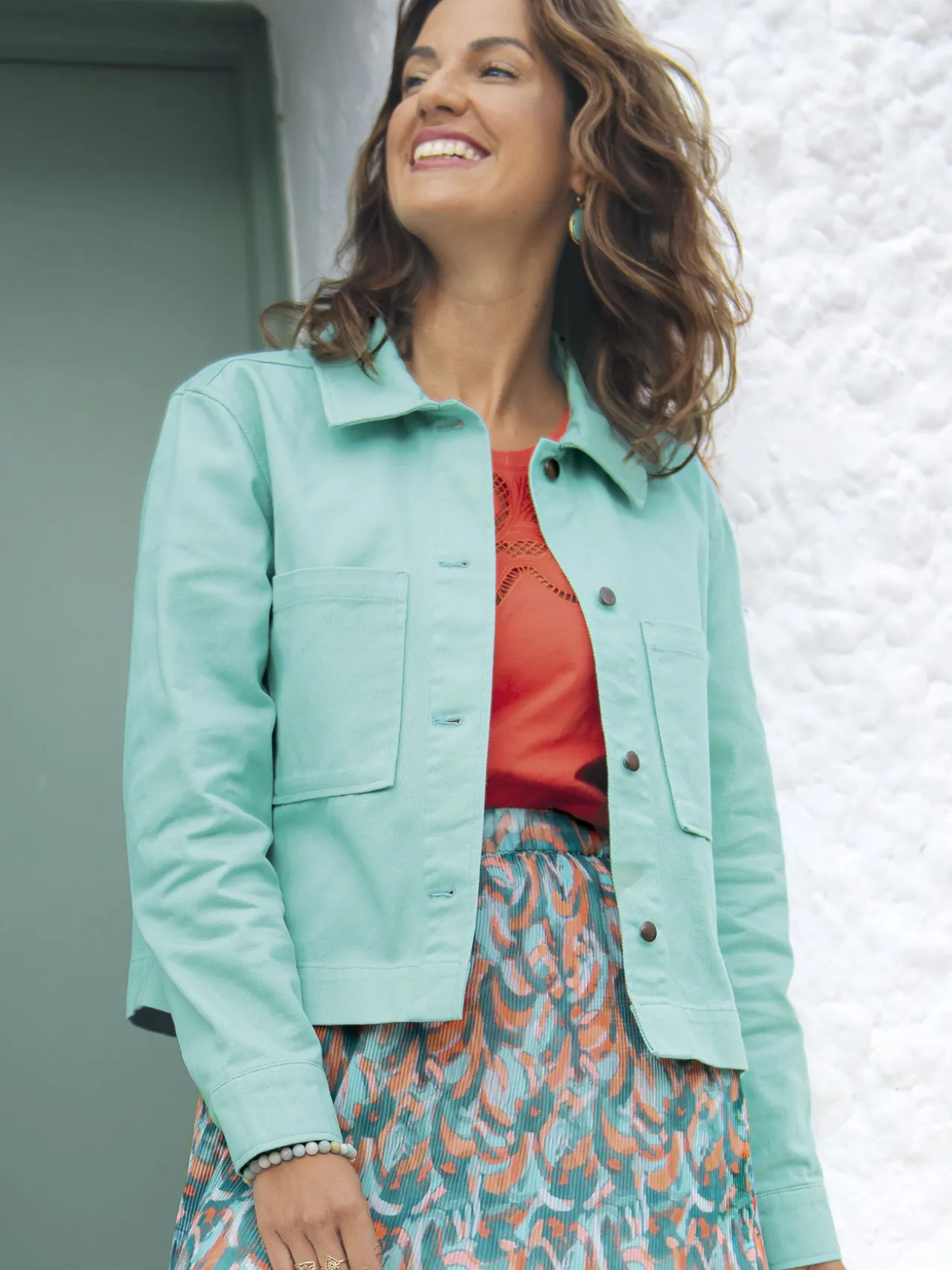 Veste courte, forme boîte