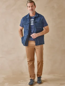 Veste en jean sans manches