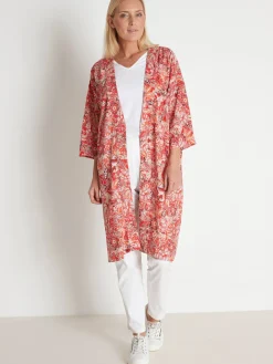 Veste longue forme kimono