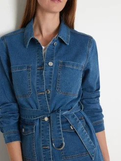 Veste saharienne en denim