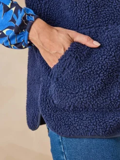 Veste sans manches sherpa moumoute