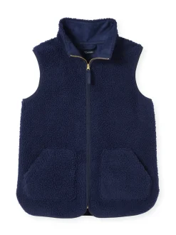 Veste sans manches sherpa moumoute