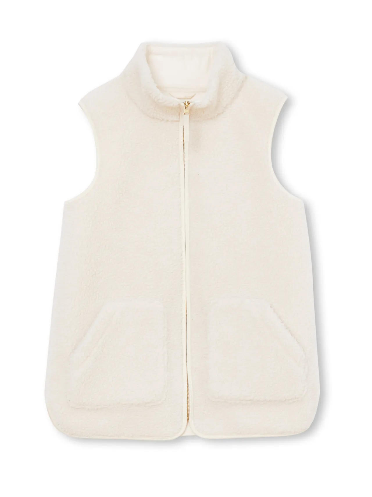 Veste sans manches sherpa moumoute