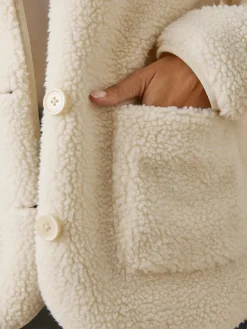 Veste teddy sherpa moumoute chaude