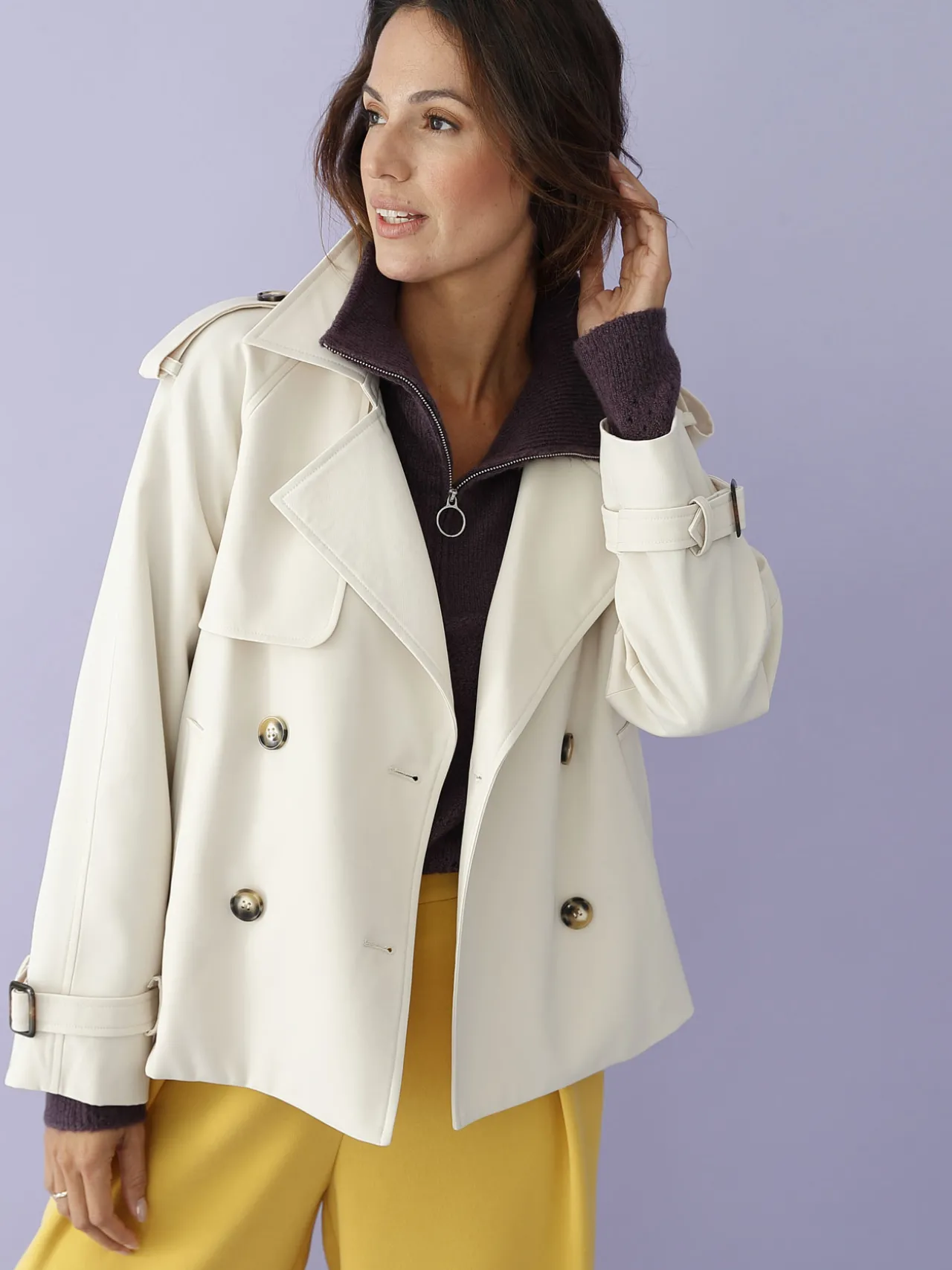 Veste trench courte
