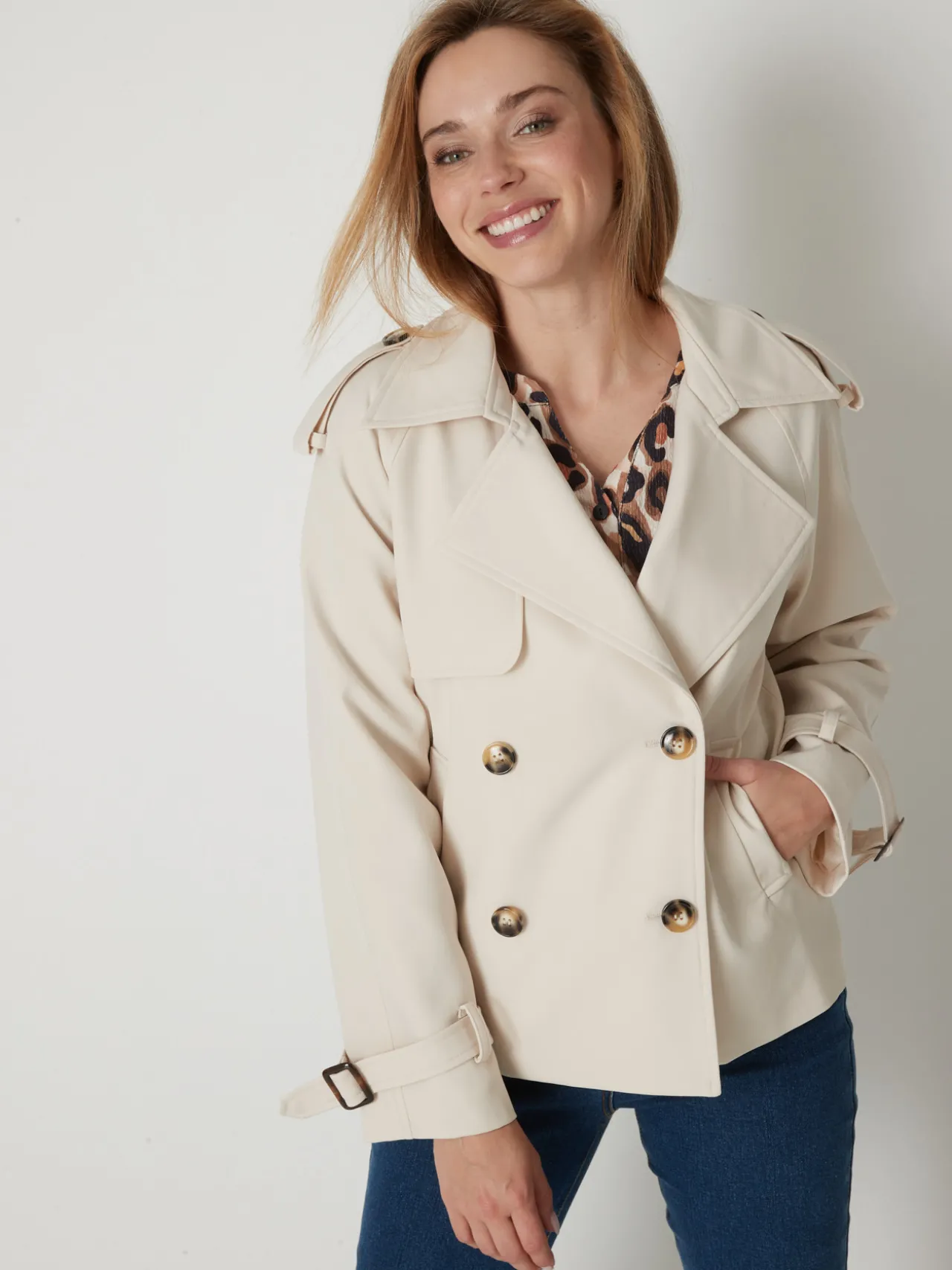 Veste trench courte